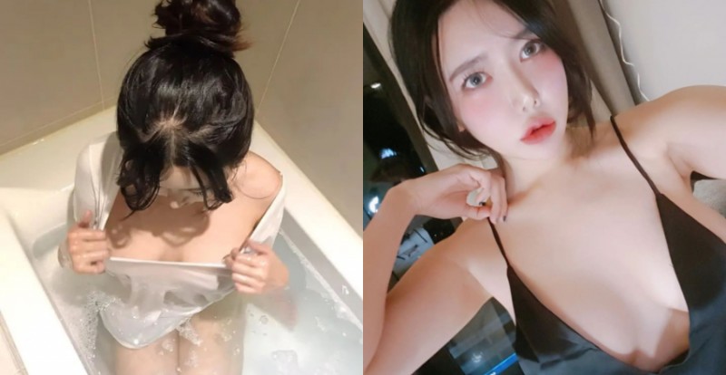 人家裡面真的沒穿！白嫩巨乳妹「지수아」拉開衣襟證明只有穿一件【EV棋牌】-EV棋牌