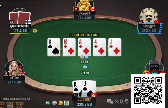 【EV扑克】牌局分析：超薄价值【EV棋牌】-EV棋牌