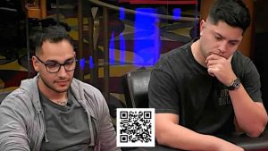 【EV扑克】牌局分析:面对河牌全压,只有一对Q就也敢跟注抓鸡?【EV棋牌】-EV棋牌