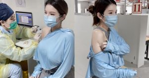 巨乳正妹「露香肩打疫苗」吸睛美照瘋傳，超雄偉上圍讓網友想一起增加防護力【EV棋牌】-EV棋牌