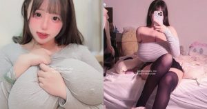 有這兩顆不用枕頭！「超狂巨乳妹」M罩杯捧胸前，「豐滿柔軟」到以為是抱枕【EV棋牌】-EV棋牌