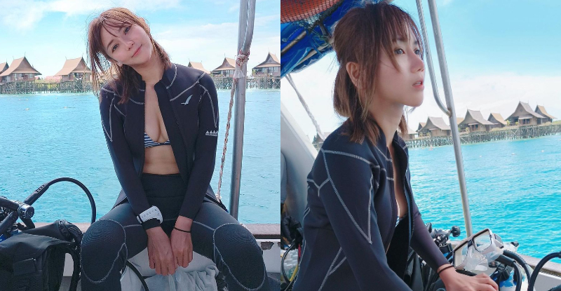 大馬正妹「Evonne Chou」大方敞開浮潛裝，「銷魂美溝」秒速擄獲整船雙眼！【EV棋牌】-EV棋牌