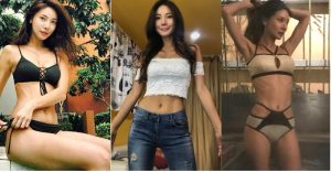 天菜正妹超短上衣大露「渾圓酥胸+逆天蟻腰」，讓人激動站起來啦！【EV棋牌】-EV棋牌