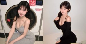 後媽裙才是王道！清純女孩洗衣店火辣自拍露白嫩奶球和纖細腰身【EV棋牌】-EV棋牌