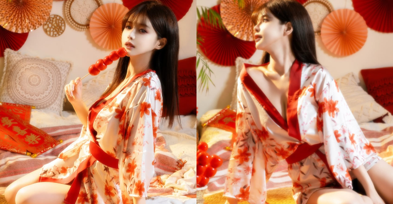 超香!「小花姐接」大現日系美,「香肩美溝」比糖葫蘆還甜!