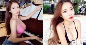 大奶氣質正妹「比基尼彈琴」！飽滿出眾的「渾圓雪乳」好吸睛！快受不了啦！【EV棋牌】-EV棋牌