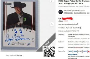 【EV扑克】趣闻 | Doyle Brunson亲笔签名扑克交易卡以1603美元高价成交【EV棋牌】-EV棋牌