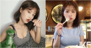 妹子進食好呆萌!「短髮正妹」深藏不露,每次拍照都有亮點~【EV棋牌】-EV棋牌