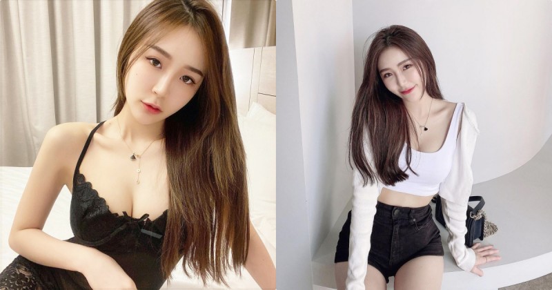 甜美直播主「居家造型好誘人」，黑色睡衣讓深溝現形！【EV棋牌】-EV棋牌