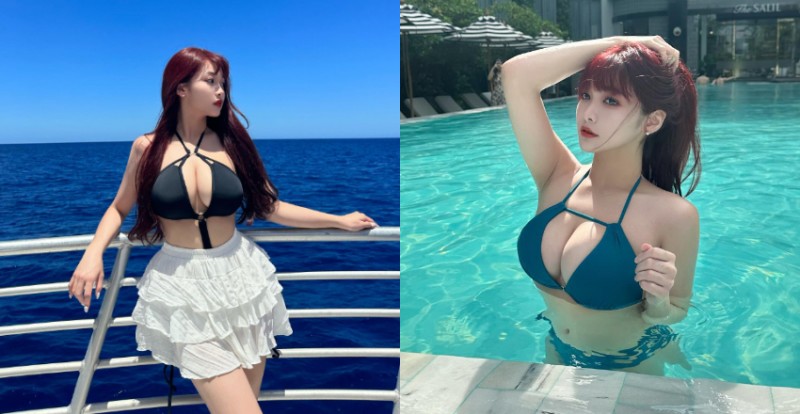 高雄巨乳美睫師飽滿上圍呼之欲出 是又甜又辣的港都風光