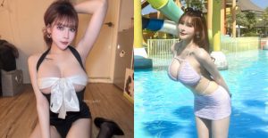 拆禮物囉！巨乳小隻馬《姍姍33》胸前繫緞帶讓人好想拉開【EV棋牌】-EV棋牌