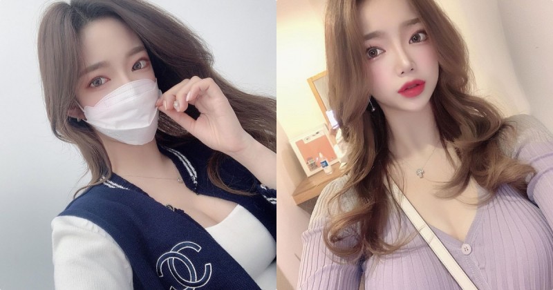 甜心小惡魔「變身口罩正妹」，「豐滿的優質乳量」好撩人呀！【EV棋牌】-EV棋牌