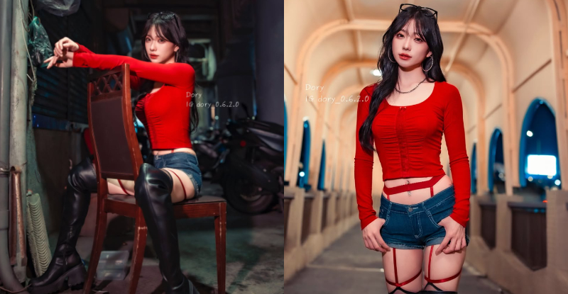 紅衣女孩！夜裡見「Dory」穿「性感吊帶」路過，粉絲正名：Dory橋【EV棋牌】-EV棋牌