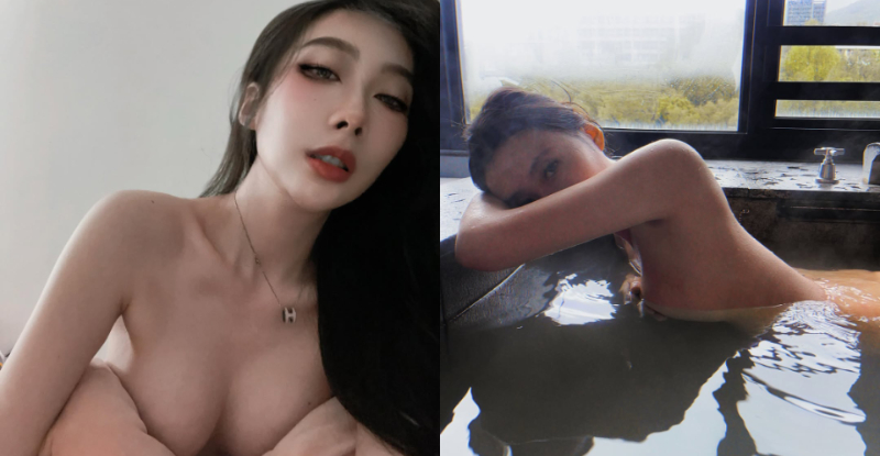 性感女郎「嵐嵐Doris」現身北投溫泉，「小遮雙乳」網激喊：打咩！【EV棋牌】-EV棋牌