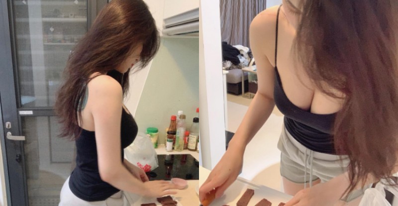 爆乳小廚娘「芮公子」火辣料理　低胸上衣讓雙峰呼之欲出【EV棋牌】-EV棋牌