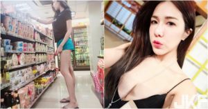 711神正女客人！「熱褲長腿妹」超商出沒覓食！正面的「豐滿身材」好白好兇啊！【EV棋牌】-EV棋牌