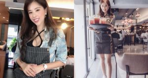 咖啡店店長「爆乳端盤」超吸睛！「白皙美腿＋渾圓雪乳」的頂級服務回客率超高！【EV棋牌】-EV棋牌