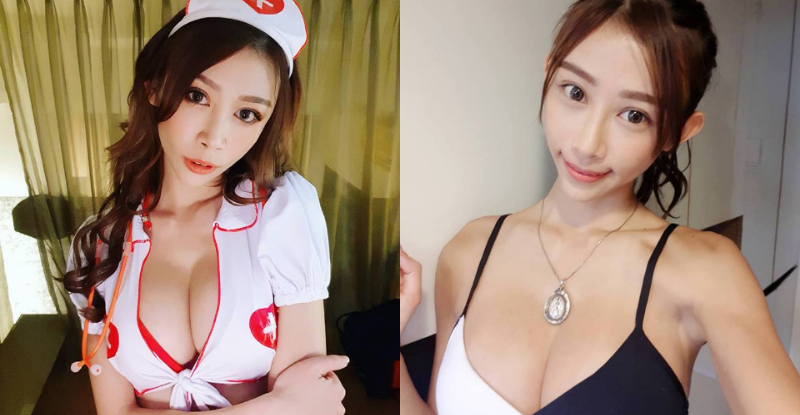 性感小護士「Angela 步步」爆乳使壞　制服領口敞開扣不起來！【EV棋牌】-EV棋牌