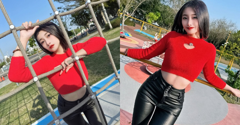 公園捕獲短髮正妹「霓霓」，「性感水蛇腰」讓陪玩爸爸也驚艷！【EV棋牌】-EV棋牌