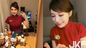 「華航侯佩岑」制服底下還有圓白嫩乳加一雙逆天長腿：希望在機艙也能有如此風光…【EV棋牌】-EV棋牌