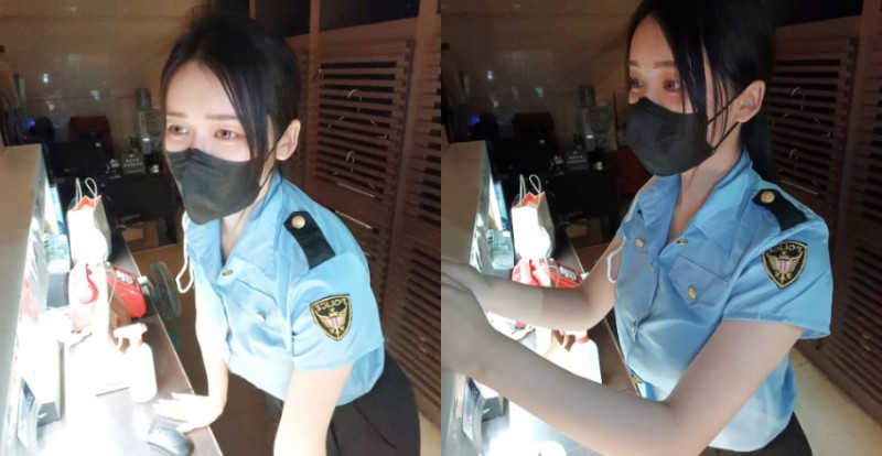 正妹警衛制服底下藏「兇殘胸器」　戰鬥力滿分不要輕易挑戰【EV棋牌】-EV棋牌