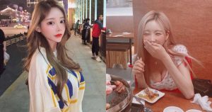 好辣！性感正妹吃肉開心到「深溝蹦出」，坐對面的客人忍不住偷瞄了！【EV棋牌】-EV棋牌