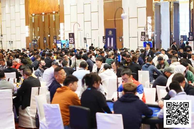 【EV扑克】2025CPG®海棠湾巡游赛 | 主赛第一轮B组778人参赛点燃赛场，郑财40.25万记分牌领衔261人晋级【EV棋牌】-EV棋牌
