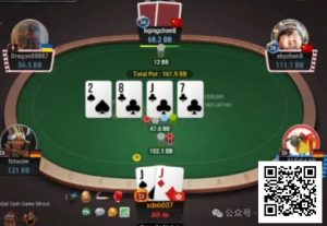 【EV扑克】牌局分析：推allin的时机很完美【EV棋牌】-EV棋牌