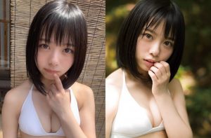 短髮小蘿莉「峰島こまき」比基尼解放白嫩雪乳　美乳視角「渾圓北半球」感覺沈甸甸【EV棋牌】-EV棋牌