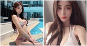 火辣高顏值正妹「長髮卡深溝」，「性感側乳曲線」散發強烈魅力！【EV棋牌】-EV棋牌