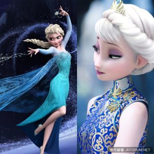 《冰雪奇緣》當Elsa和Anna穿上旗袍 天阿美的不像話【EV棋牌】-EV棋牌