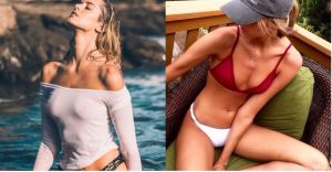 好洋派！金髮姊姊「逆天長腿」超犯規，加碼大露「渾圓乳球」畫面瞬間被佔滿⋯【EV棋牌】-EV棋牌