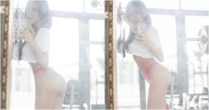 妹子「健身房自拍」好狂喔！「粉色小丁」露出渾圓蜜桃臀！旁邊的人怎麼專心啦！【EV棋牌】-EV棋牌