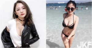 超級兇！台北「美乳正妹」看起來脾氣很差！「白皙雙峰」霸氣外露真的好大！【EV棋牌】-EV棋牌