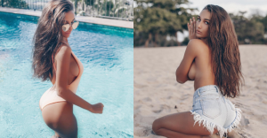 狂！「巧克力奶妹」乳球壓制萬獸之王　開高衩露「黃金三角洲」馴服大貓【EV棋牌】-EV棋牌