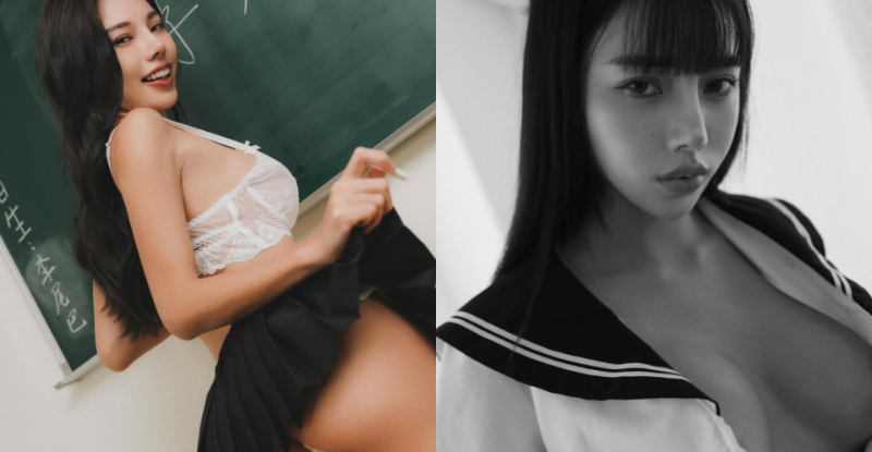 JK女高生「李尾巴」台上掀裙，「蜜臀小褲褲」騷給全班看！【EV棋牌】-EV棋牌