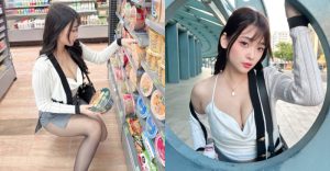 午餐來囉!絲襪正妹「露露咪」親送泡麵,「深美乳溝」粉絲都想當她的菜【EV棋牌】-EV棋牌