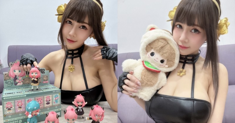巨乳約兒又來了！「安希」火辣爆奶化身殺手媽咪，秀出安妮亞公仔【EV棋牌】-EV棋牌