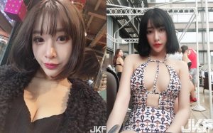 短髮爆乳妹「Nini 妮妮」開乳泳衣池邊炫乳　「超胸長輩」快把衣服給炸爛啦！【EV棋牌】-EV棋牌