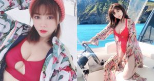 女神開船啦！「成語蕎」穿深 V 泳衣當老司機！「D 杯爆乳」辣翻整個龜山島！【EV棋牌】-EV棋牌