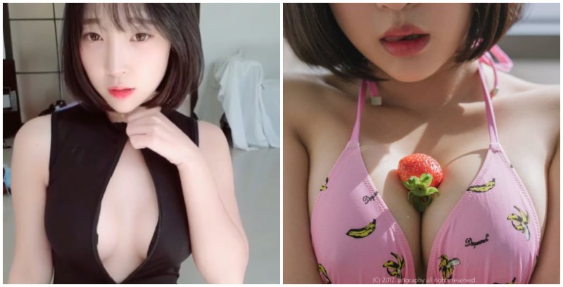 拉鍊的設計太邪惡！輕輕一拉就雙乳迸出，連色氣「爆乳正妹」都忍不住害羞了！【EV棋牌】-EV棋牌