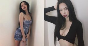 暗黑風火辣正妹「雙乳快蹦出」，惹火挖空裝「洞開好大」！【EV棋牌】-EV棋牌