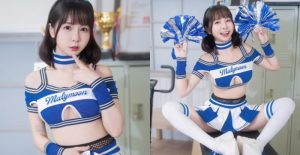 超萌女優《Tiny》換上百褶裙化身啦啦隊員露下乳幫「硬」援【EV棋牌】-EV棋牌