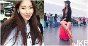 機場捕獲「野生小隋棠」!火辣長腿太逆天,把旅客都電暈了!【EV棋牌】-EV棋牌