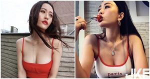 超辣豪乳！網拍老闆娘「用豐唇含食物」，「深深乳溝」眼睛無法移走了！【EV棋牌】-EV棋牌