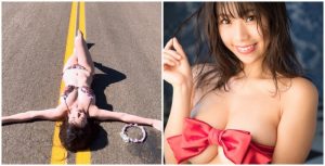 我也想撲倒在雙黃線上！H奶寫真女星「鈴木ふみ奈」解放巨乳美尻的公路旅行！【EV棋牌】-EV棋牌