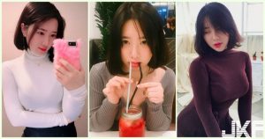 超害羞！「白皙美胸正妹」低胸視角太誘人！滿滿的「深夜福利」讓人好興奮…【EV棋牌】-EV棋牌