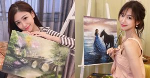 神級達人！甜美正妹「杜衫杉」興趣是畫油畫，職業級作畫宛如仙女！【EV棋牌】-EV棋牌