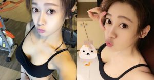 無法專心！健身房「爆乳正妹」好身材不能忽視，細肩帶運動上衣「快撐不住」了！【EV棋牌】-EV棋牌