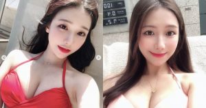 大胸妹子穿上比基尼「乳量現形」，「雄厚巨乳」好極品啊！【EV棋牌】-EV棋牌